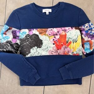 Carven colorful satin Graphic Sweatshirt heavy weight size medium